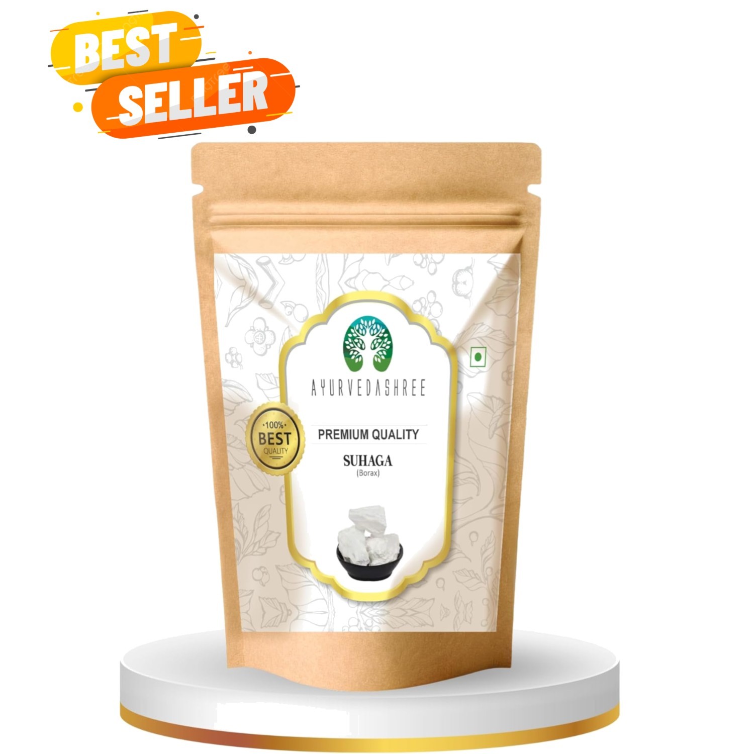 100% Natural Suhaga Crystals 50g – Safe Borax Supplement for Holistic Health
