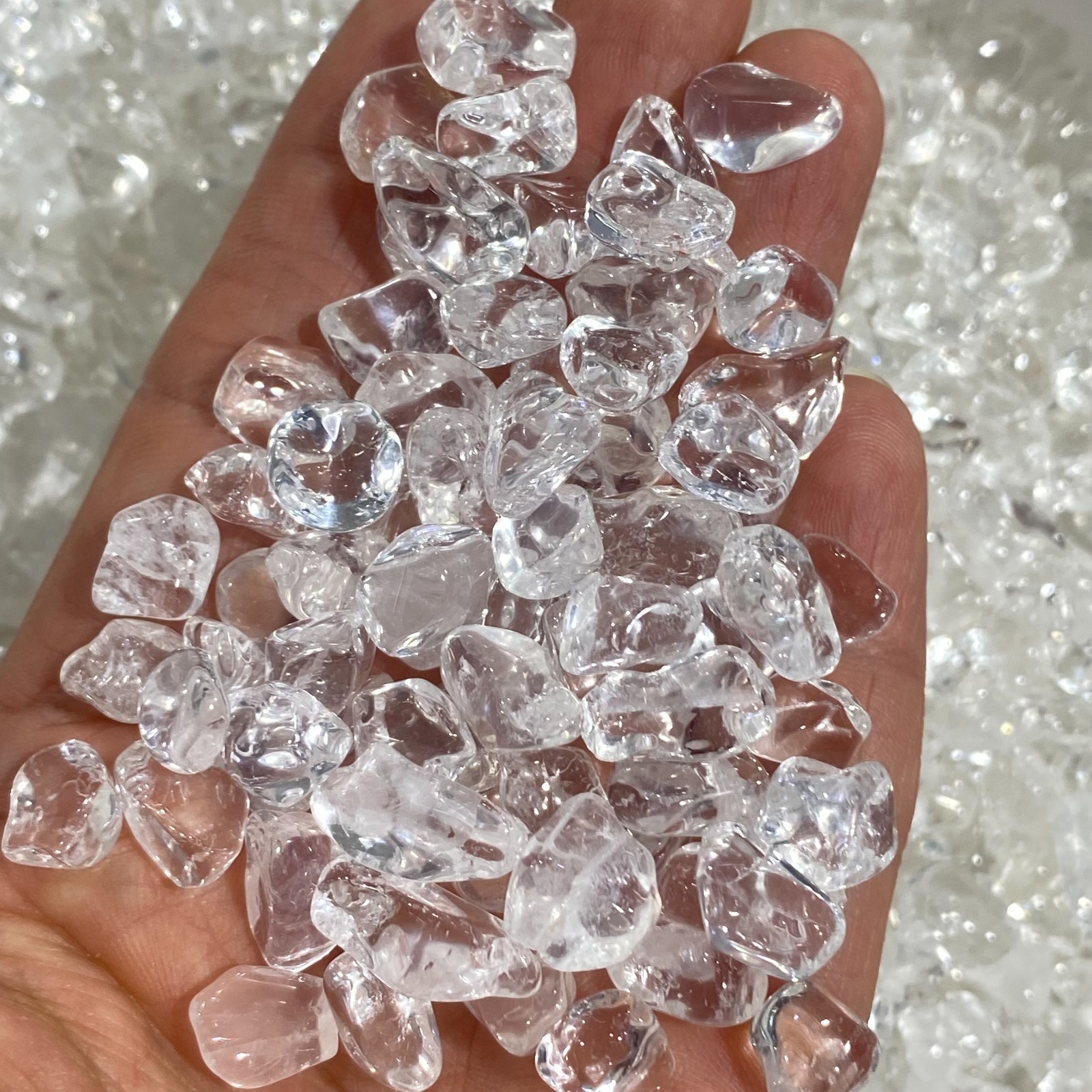 100g Natural White Clear Quartz Crystal Stones Irregular Aquariu Home Decor