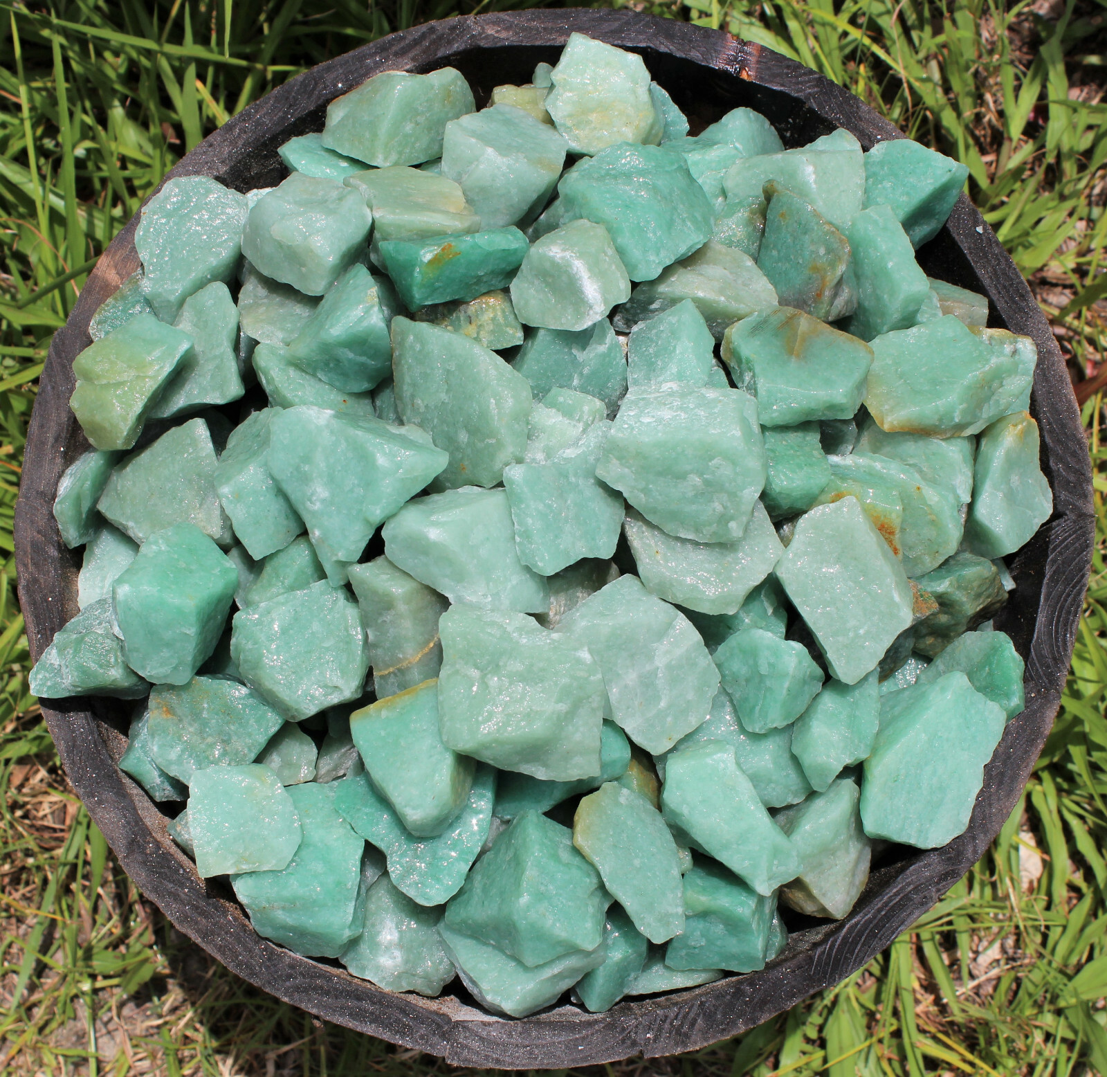Green Aventurine Rough Natural Stones Bulk Lots (Raw Crystals, Raw Green Quartz)