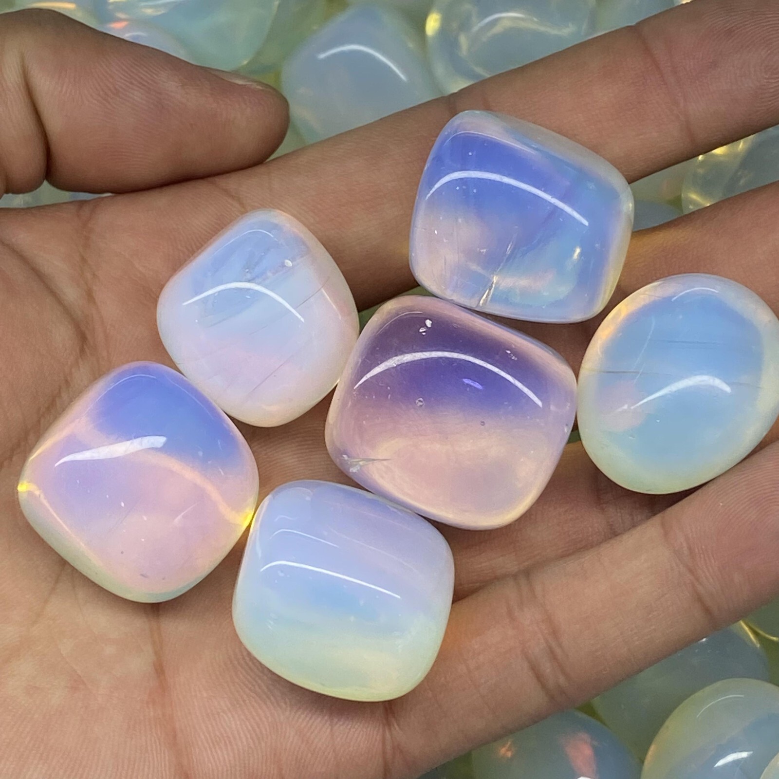 0.44 LB Opalite quartz crystal Tumbled Bulk Stones reiki