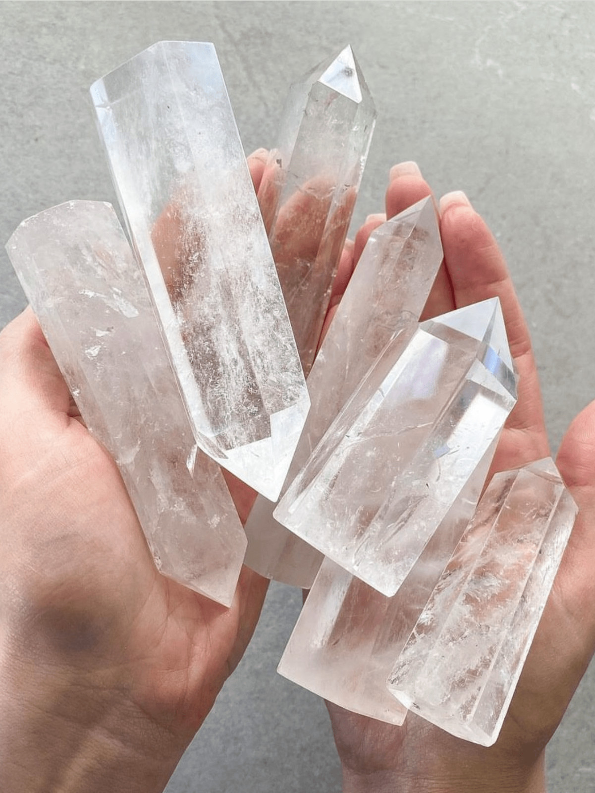 3~4 inch Natural Clear Quartz Wand Tower Single Point Obelisk Crystal Decoration