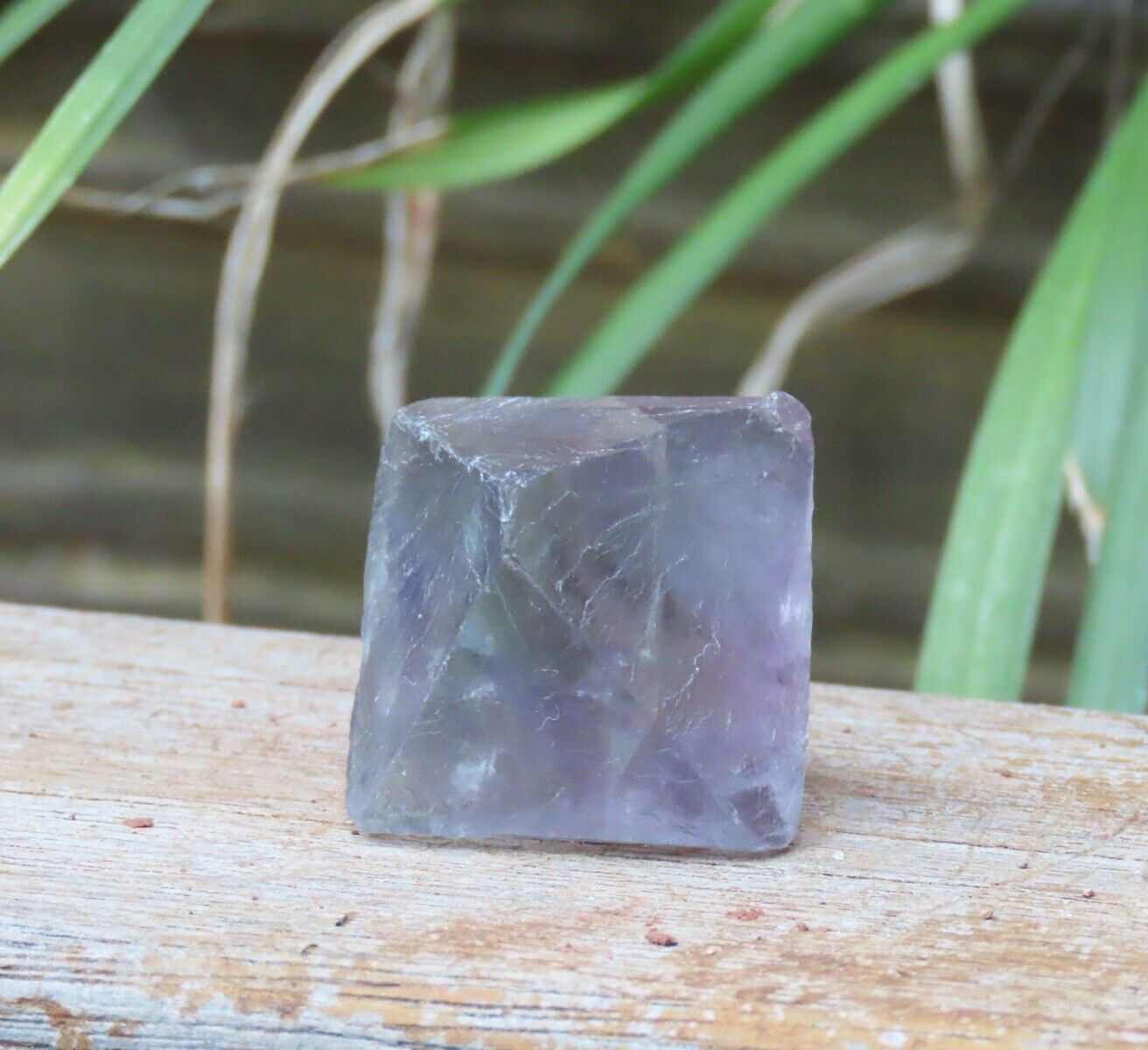 Rough and Raw Fluorite Octahedron Crystal 53 Grams Natural Purple