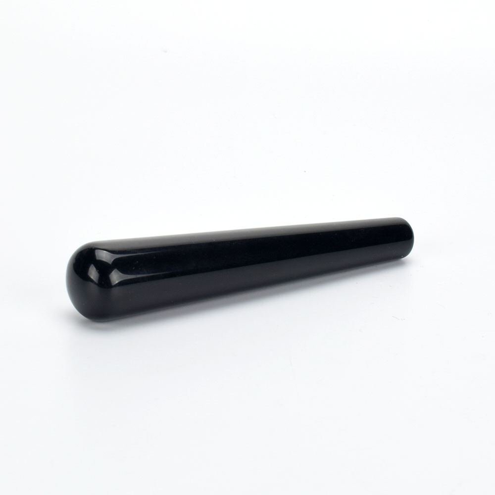 1PC Natural Black Obsidian yoni wands Gemstone pleasure wand Kegel Exercise