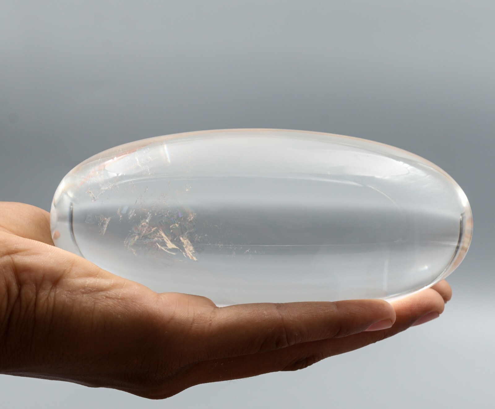 A++ Clear Quartz Crystal Chakra Healing Collectible Stone Gift Shiv Lingam 795g