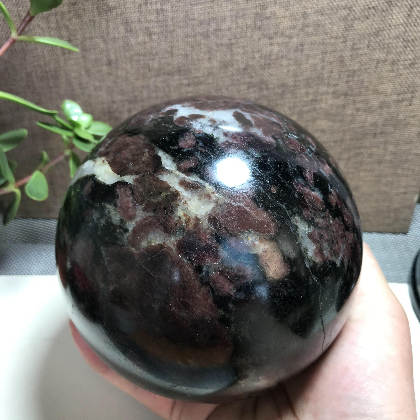3.76kg NATURAL Garnet Stone Ball Polished Crystal sphere Healing 130mm A1115