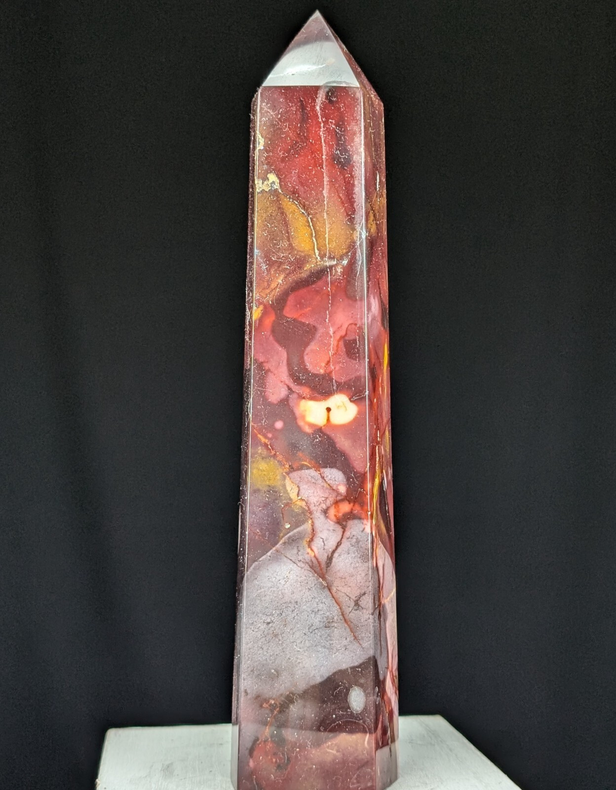 Mookaite Tower Purple Crystal Gemstone Large Big Tall Point Chakra