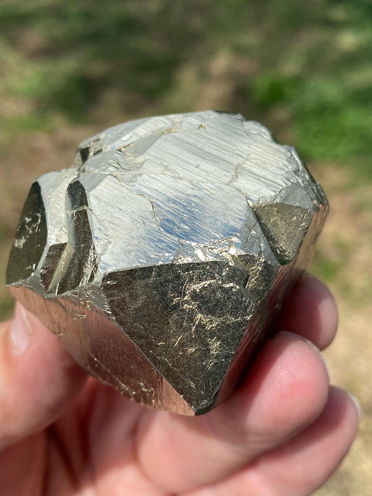 Shimmering Pyrite Dodecahedron with Quartz! See Video!