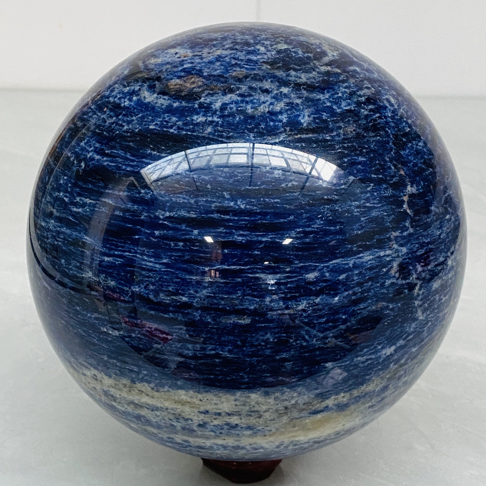 Blue Sodalite Ball Sphere Healing Crystal Natural Gemstone Quartz Stone 11.33LB