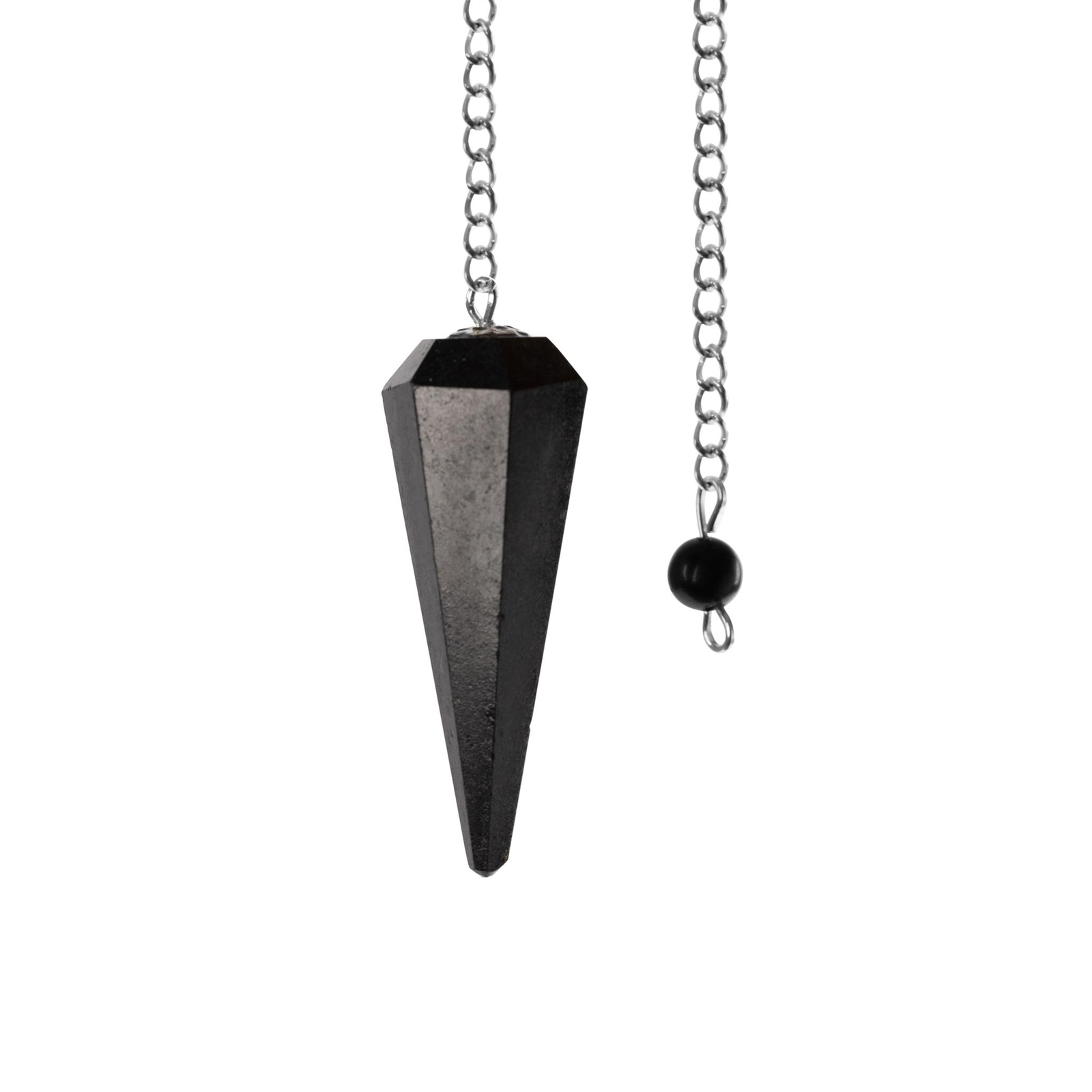 Black Tourmaline Pendulum Crystal Divination Tools — Dowsing Pendulum Crystal wi