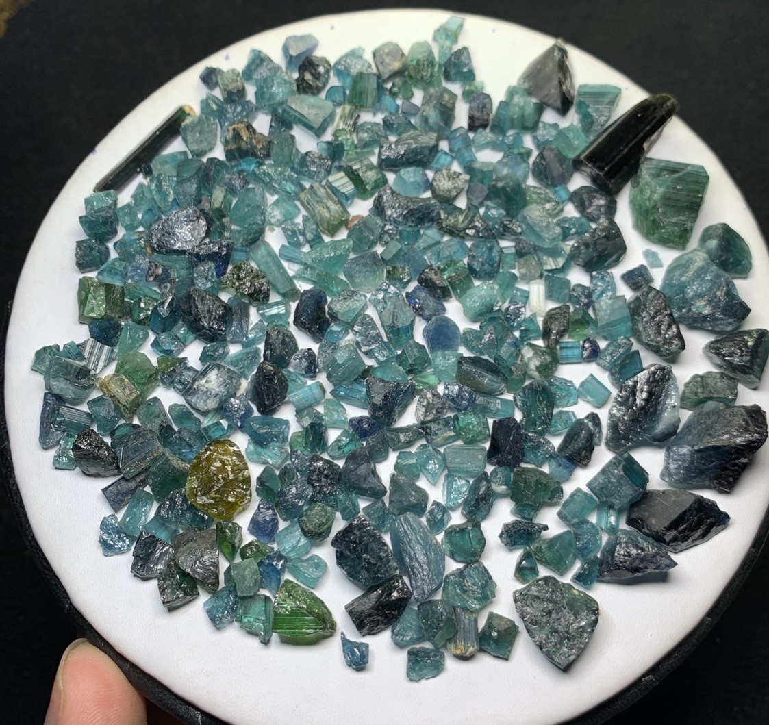 114-Grams Blue Rough Tourmaline From @Afghanistan