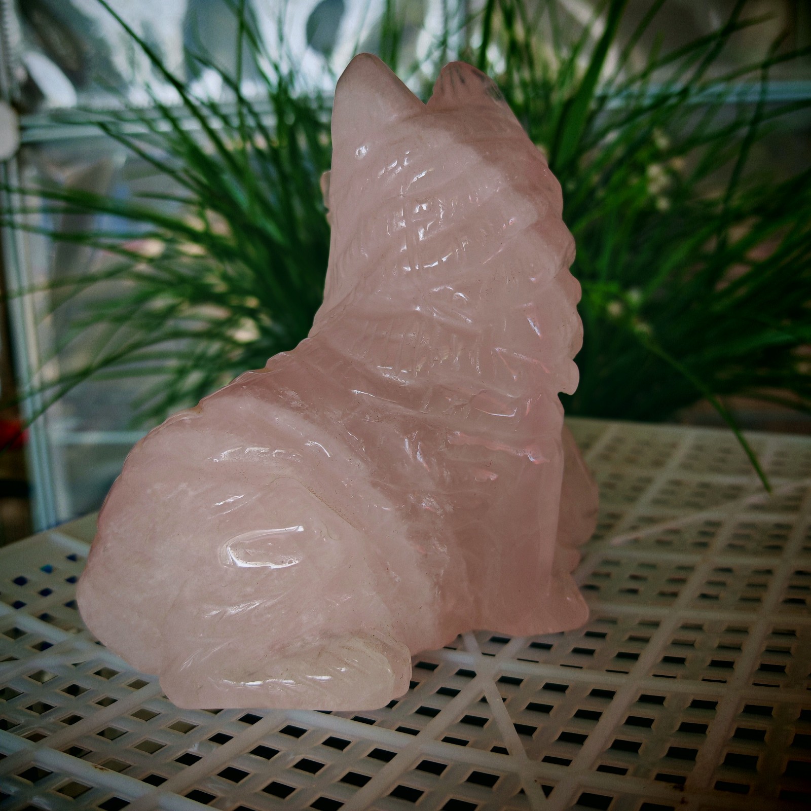 2.86LBTop natural crystal hand carved therapeutic artwork1.30kg