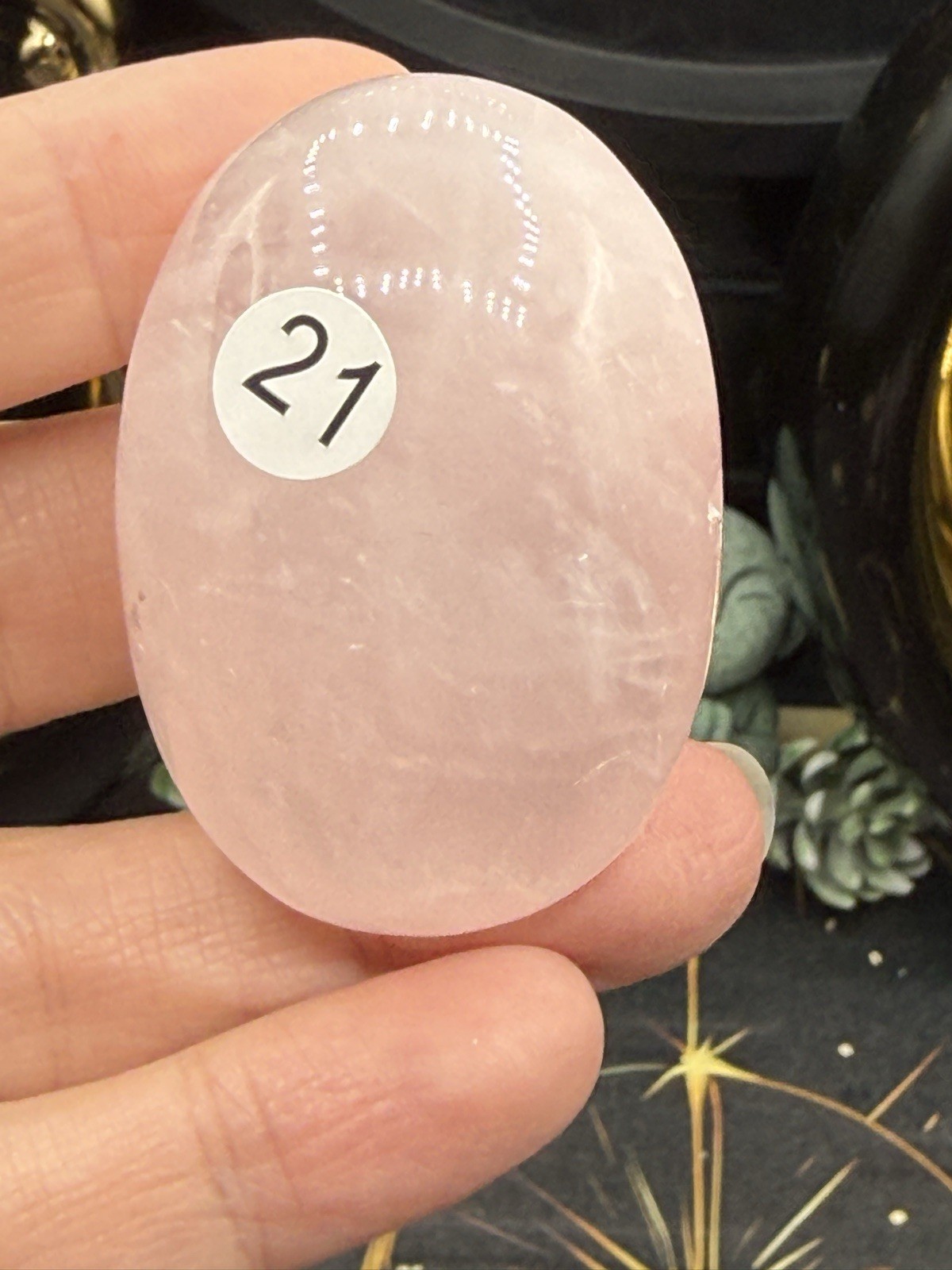 Natural HQ Rose Quartz Palmstones Beautiful Pinks Free shipping