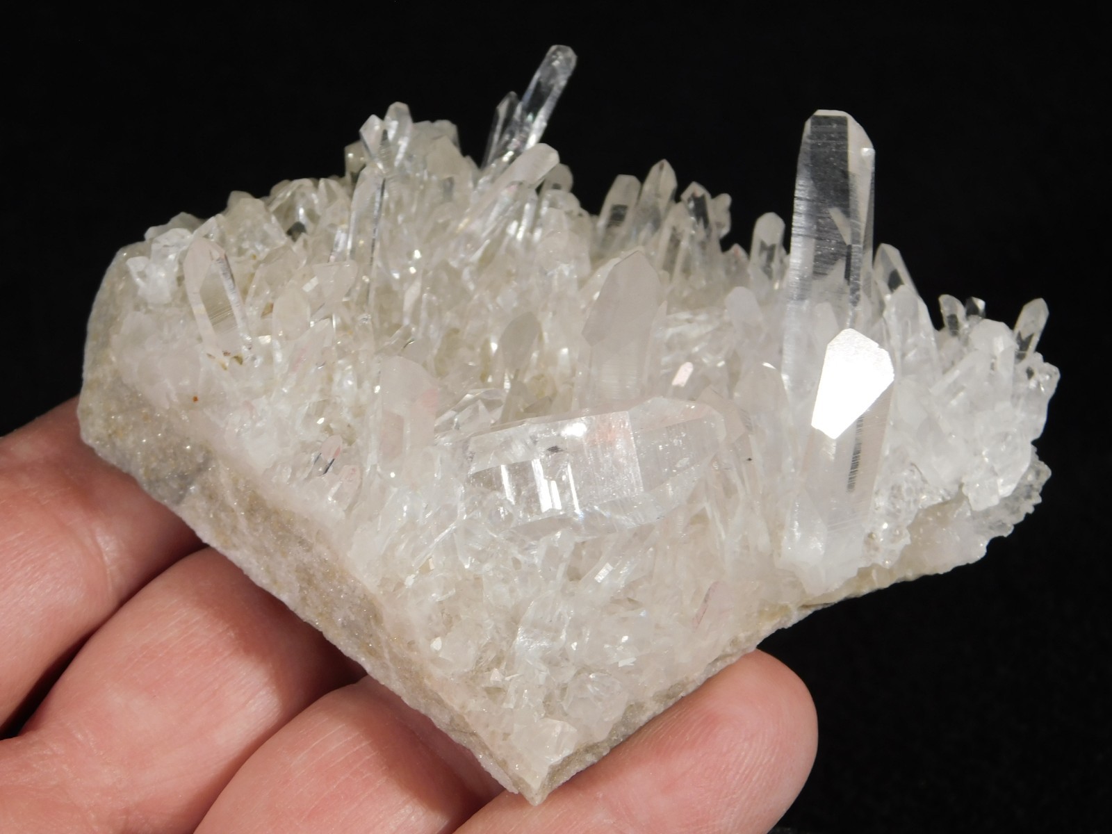 SUPER! TRANSLUCENT Quartz Crystal Cluster Collier Creek ARKANSAS 93.3gr