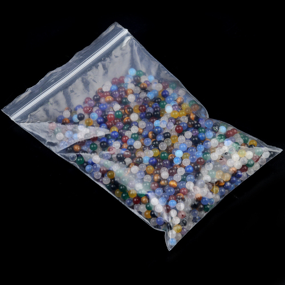 100pcs 4mm Mixed Natural Stone Assorted Round Ball Shape No Hole Beads Wholesale