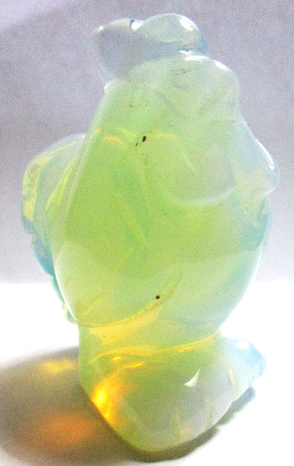 OPALITE STONE CHICKEN FIGURINE, FENG SHUI ABUNDANCE PROSPERITY & LUCK 2″, TOTEM
