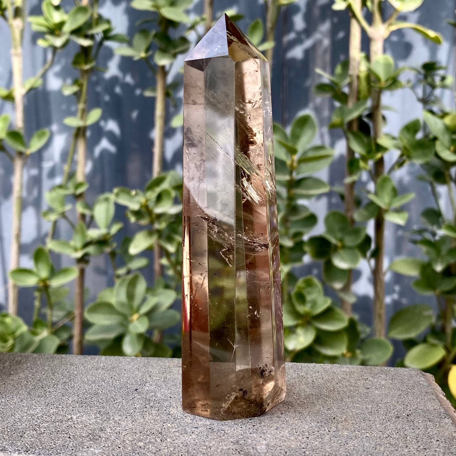 148G Natural White crystal pillar quartz crystal reiki healing