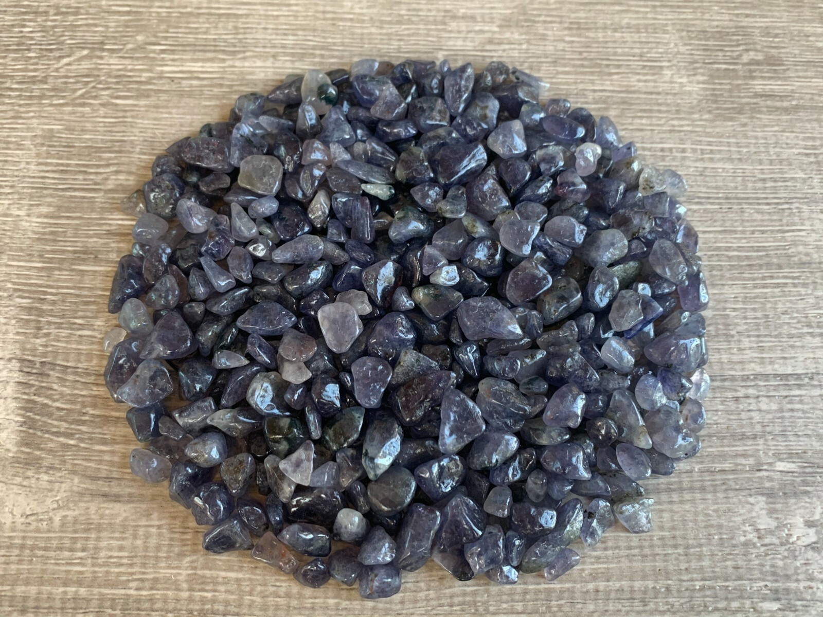 Grade A++ Iolite Semi Tumbled Gemstone Mini Chips 5 – 18 mm, Wholesale Bulk Lot