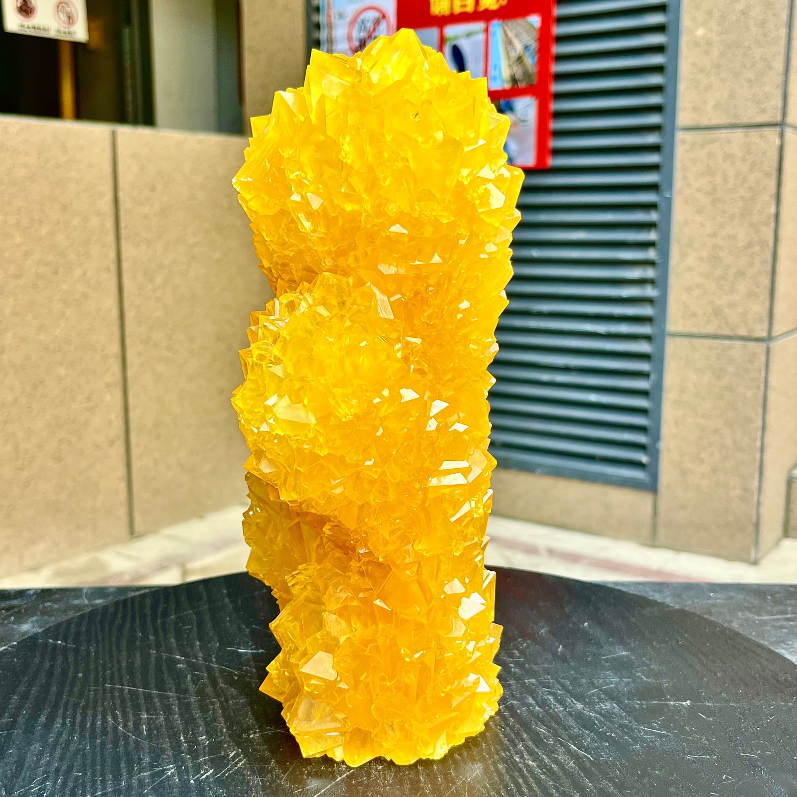 6.53LB Yellow Ghost Phantom Crystal Cluster Flower Raw Crystal Heal Quartz Decor