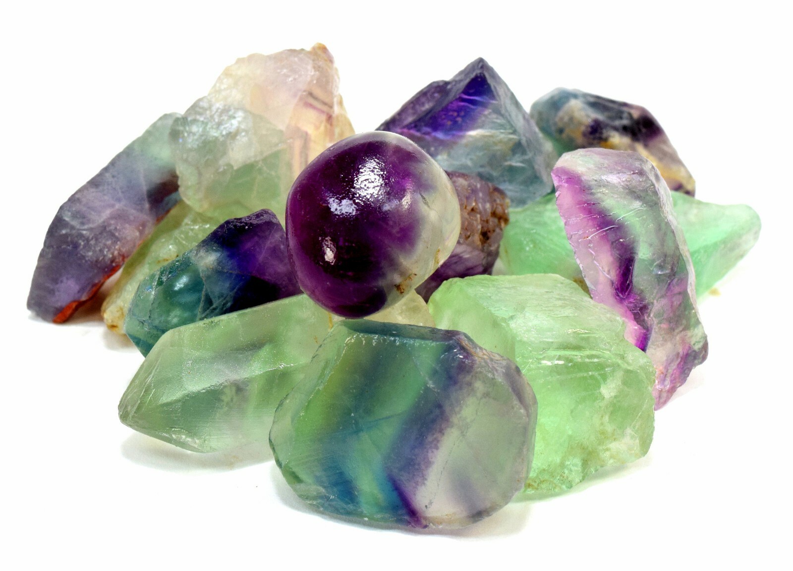 8oz Multicolor Fluorite Rough Natural Gemstone Crystal Mineral Specimens – China
