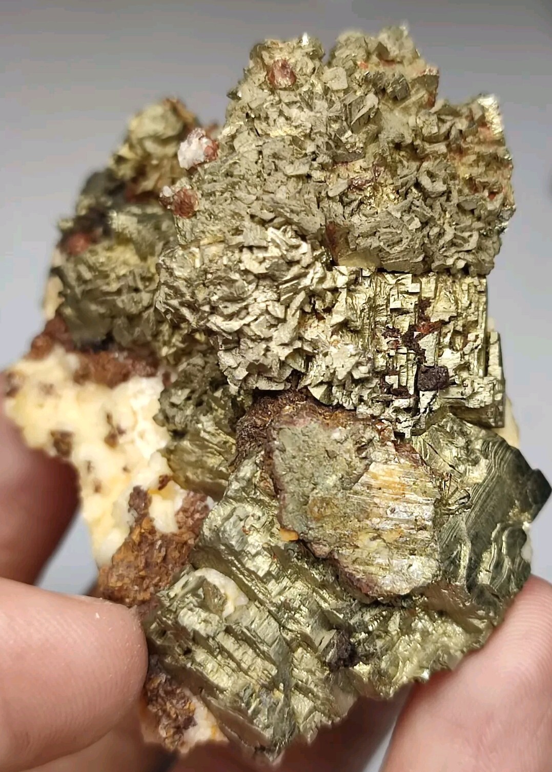 Pyrite Beautiful Specimen With Multi Terminated Surface On Matrix-Pak.
