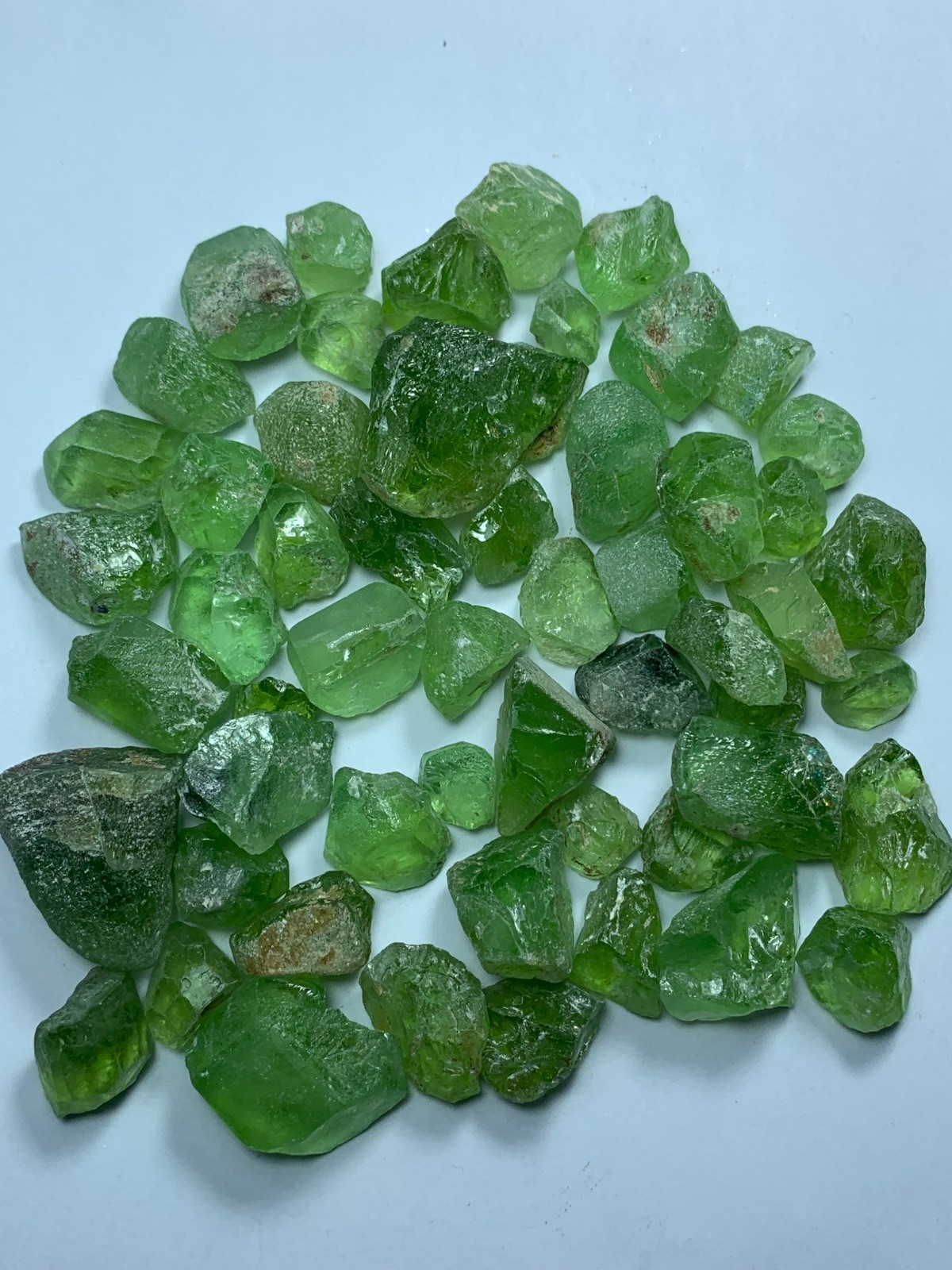 Peridot Rough Facet Grade Lot from Mansehra Supat Mine Pakistan(126.90Gram)