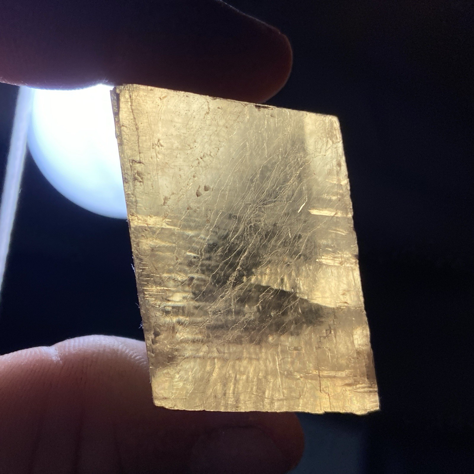 Natural Honey Calcite Cube Raw Crystal Specimen 3.12 Oz