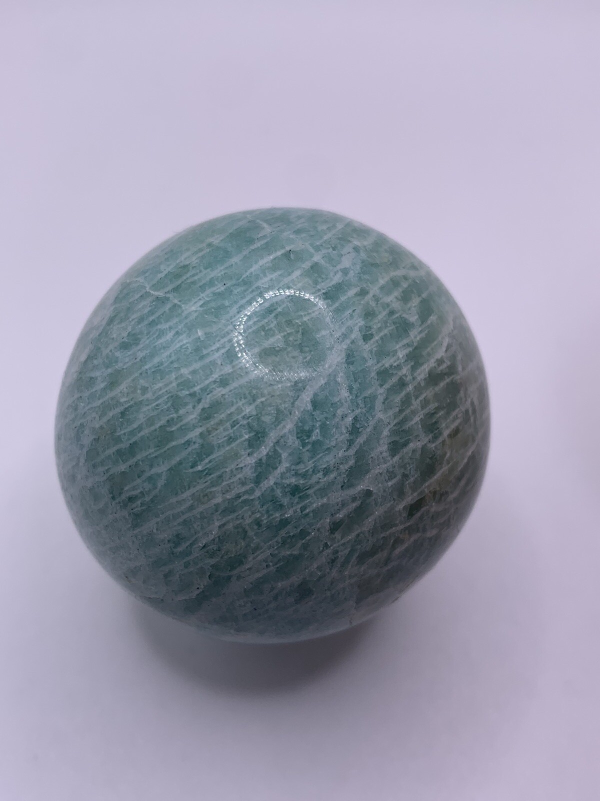 Amazonite Blue Crystal Sphere Ball Natural 4.8cm 153g – Hope Stone Gemstone AS2