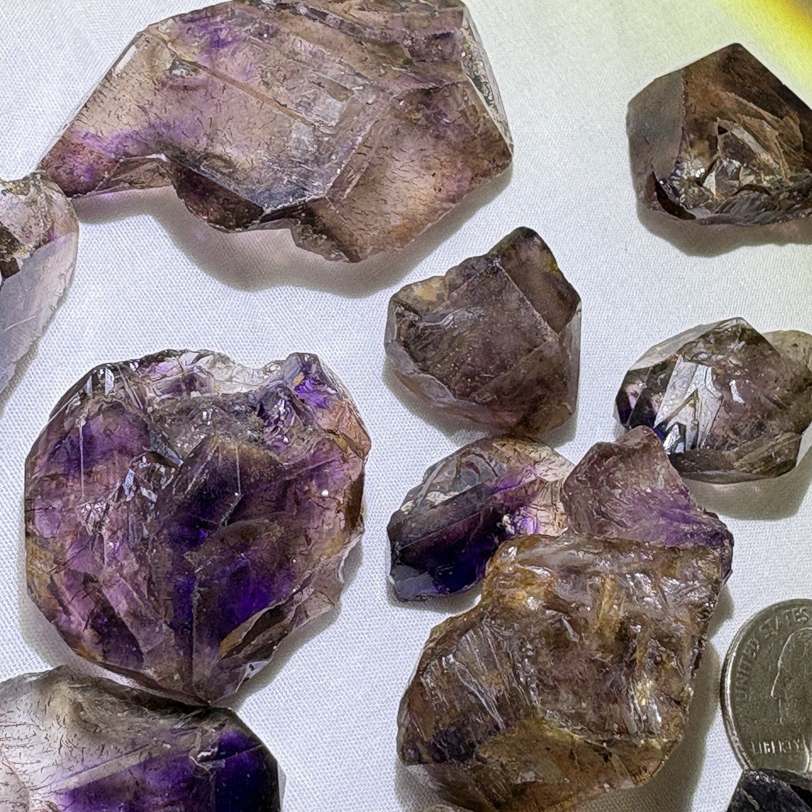 3 to 5Pcs Super Seven Quartz Melody Stone Raw Mineral Healer Master Sacred Reiki