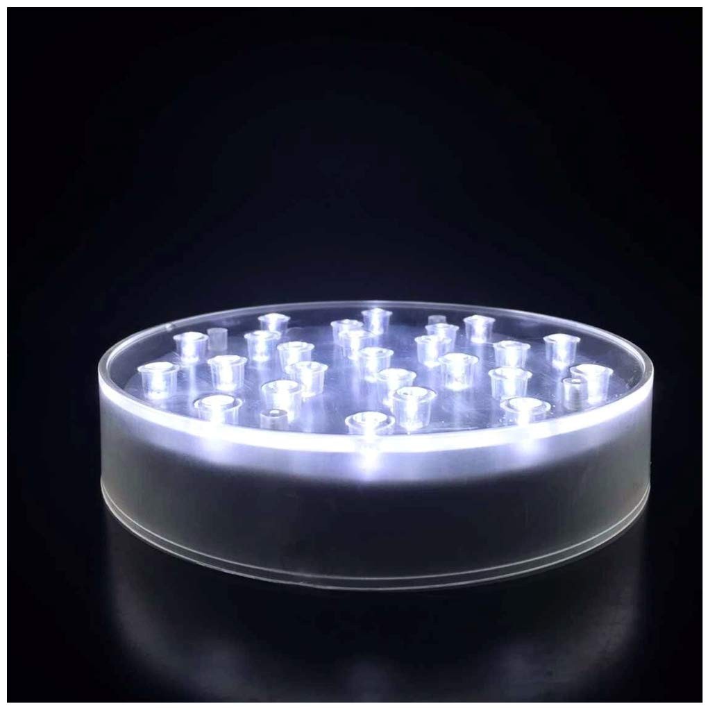 Light Base 6 Inch Round Pedestal Display Stand for Home Decoration