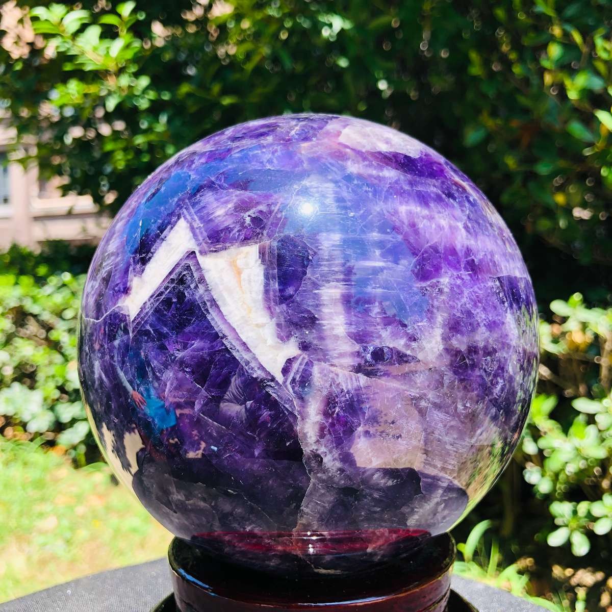 7.96LB Natural dream amethyst sphere quartz polished ball healing decor gift