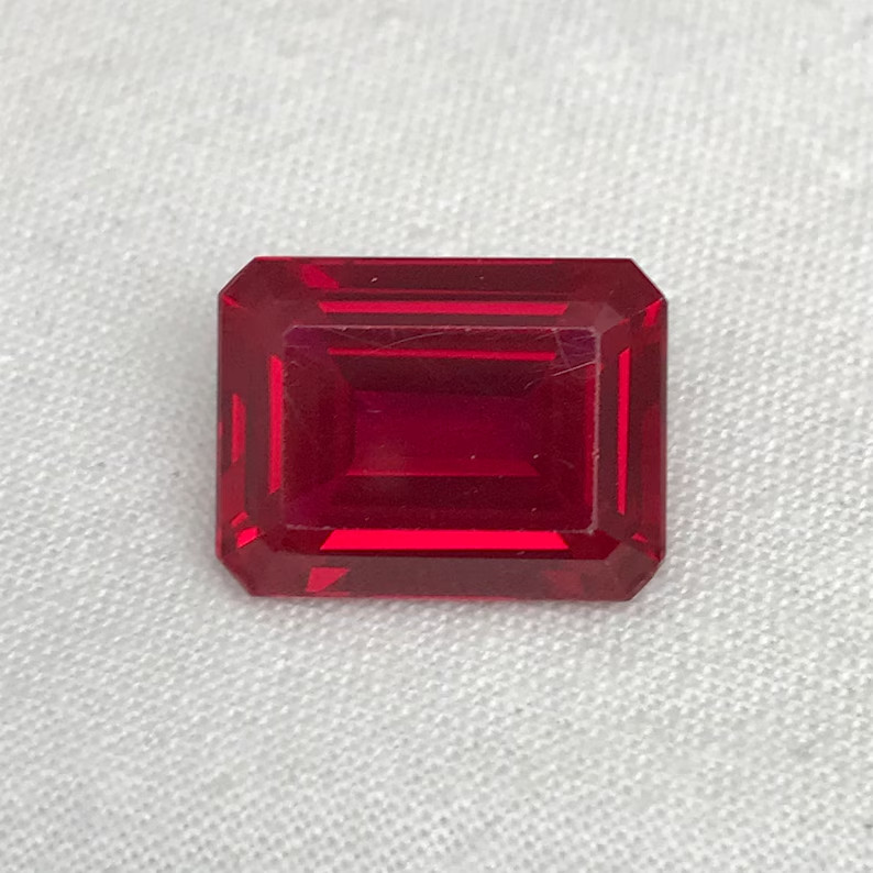 10 Ct+ Natural Mozambique Blood Red Ruby Certified Stunning Emerald Gemstone