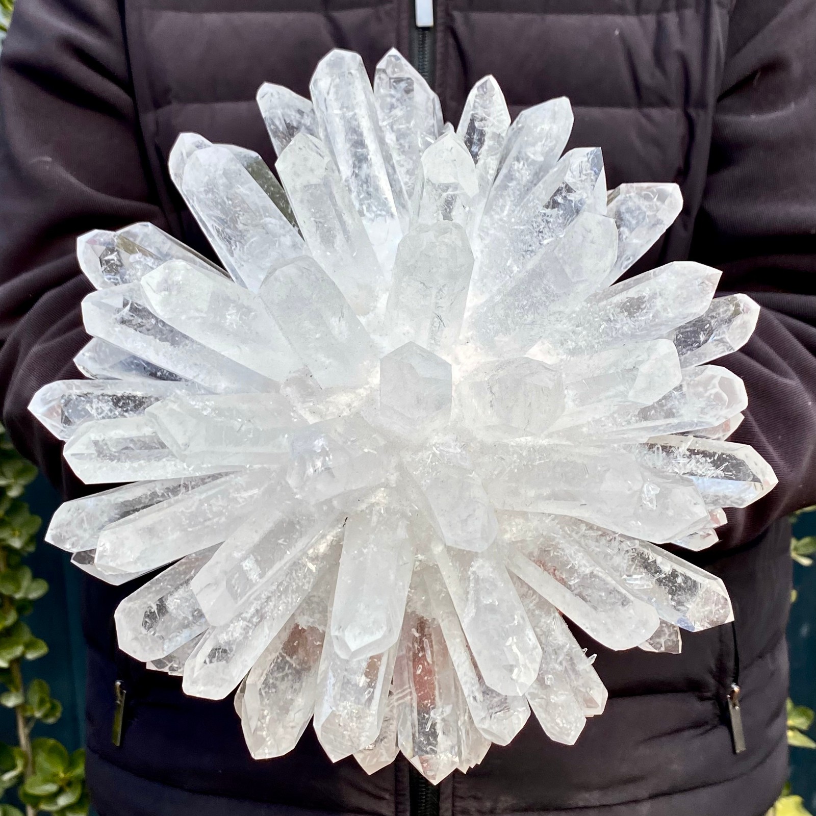 10.14LB Natural White Clear Quartz Crystal Cluster Rock Stone Specimens Reik