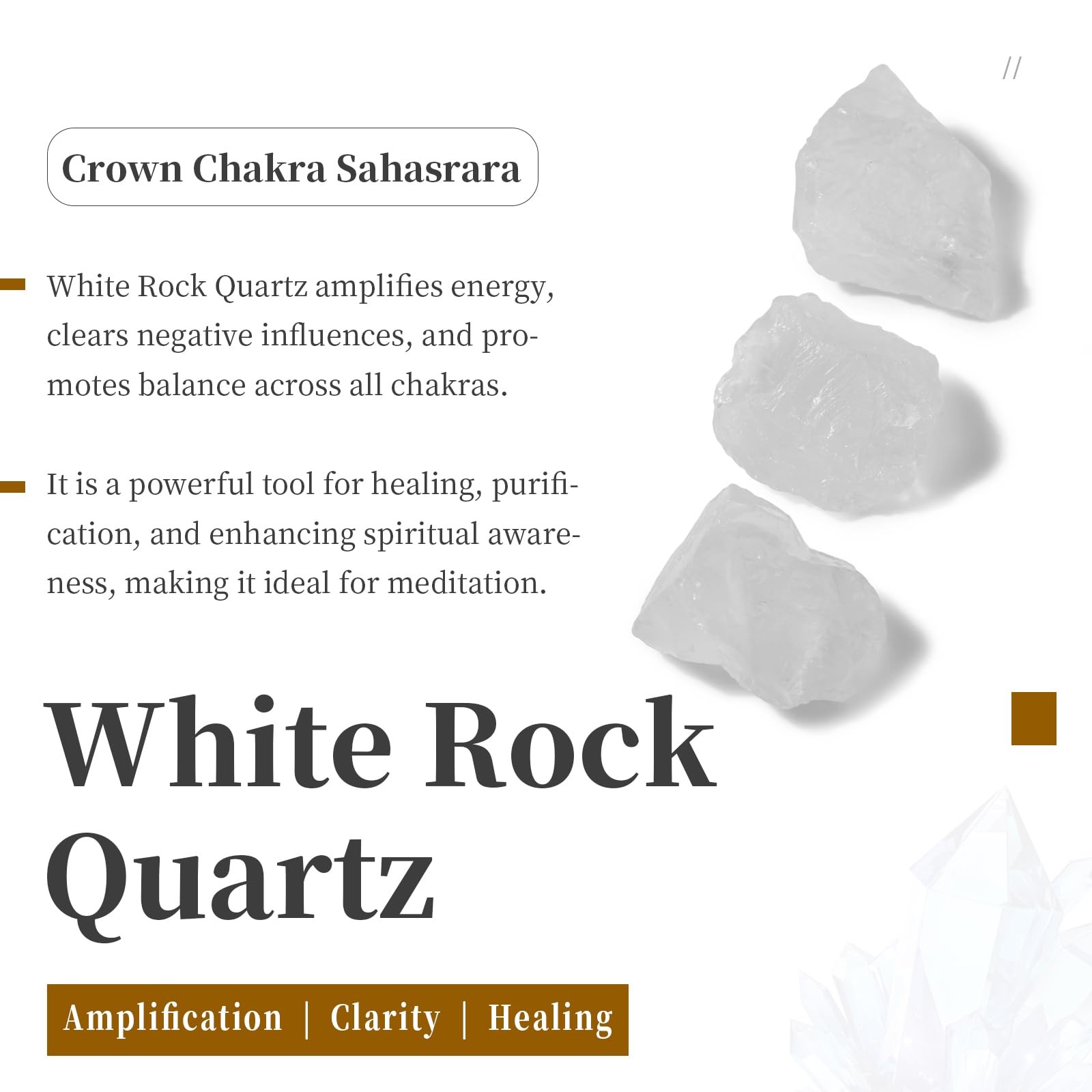 SUNYIK 70-130g Natural Raw Rock Quartz Cluster Home Office Decor