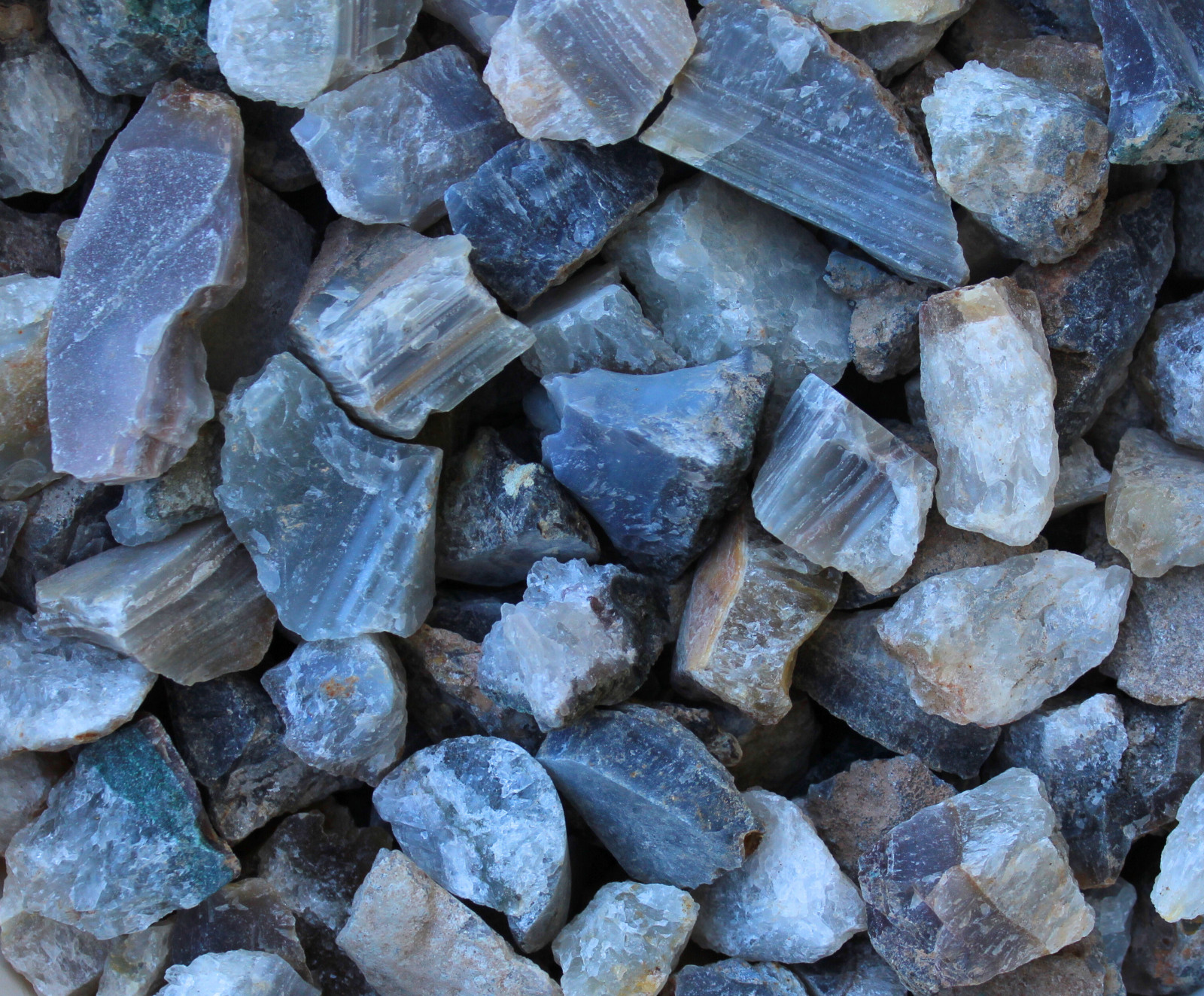 Natural Banded Agate – Rough Rocks for Tumbling – Bulk Wholesale 1LB options