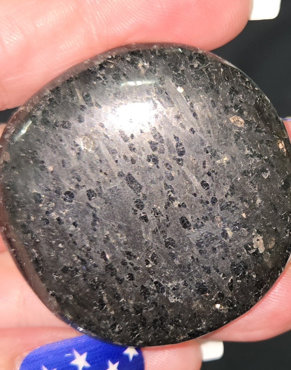 Authentic Lunar Meteorite Palm Stone 38g Tumbled Real Space Rock Specimen