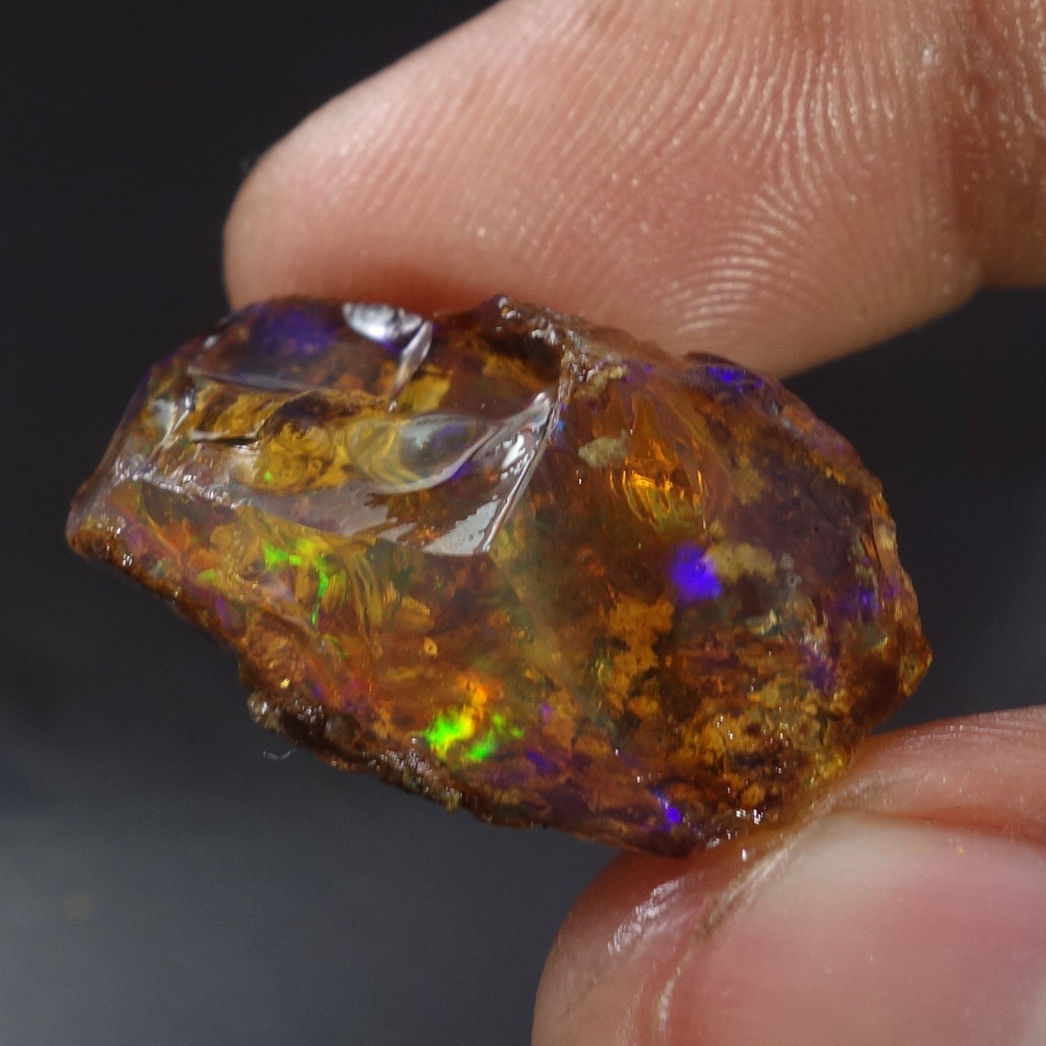 Natural Oil Opal Rough Ethiopian Fancy Opal Raw Crystal October Birthstone 903