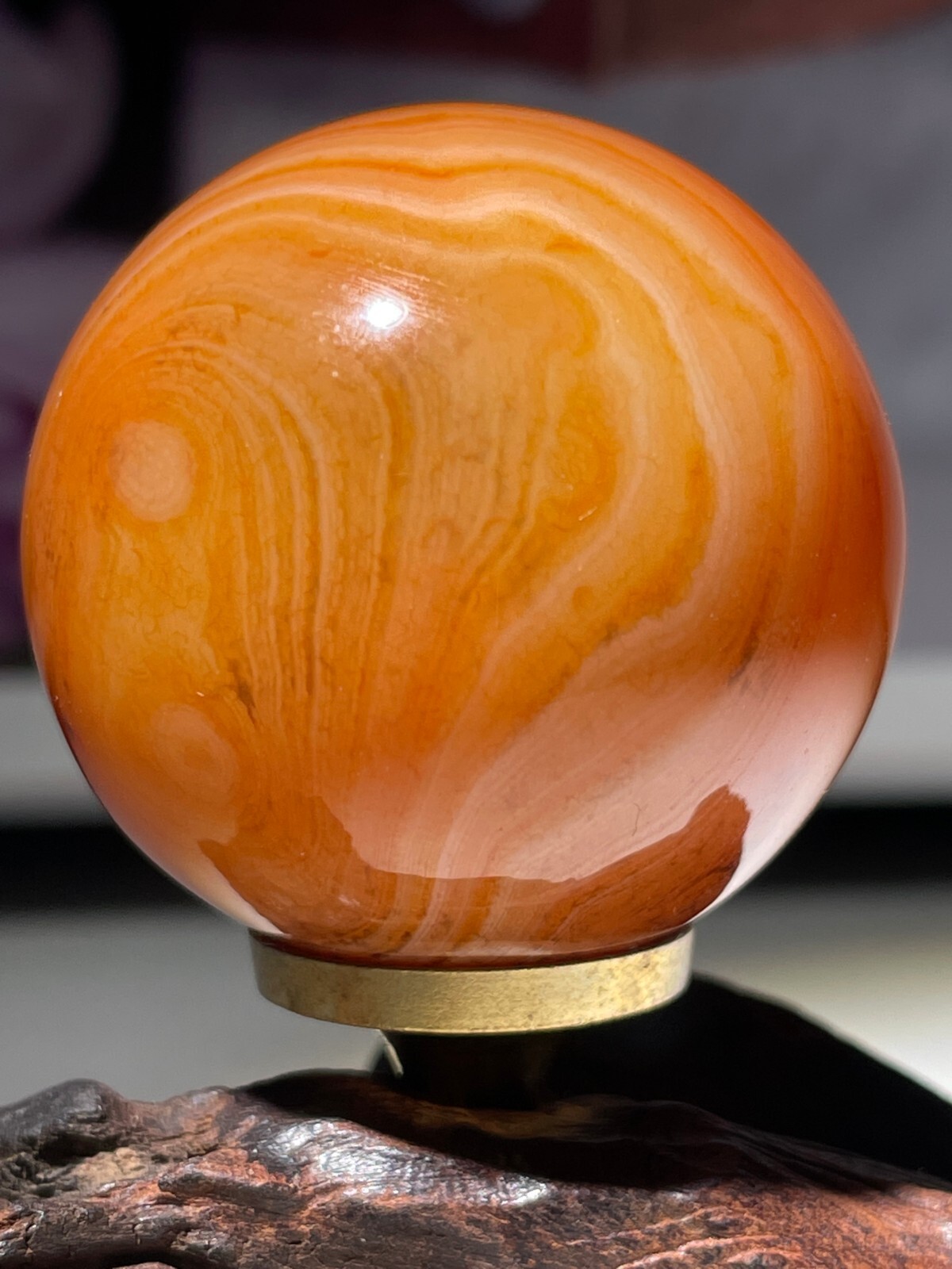 1pc Natural Quartz Crystal Silk agate Sphere Ball lace agate ball Healing g14