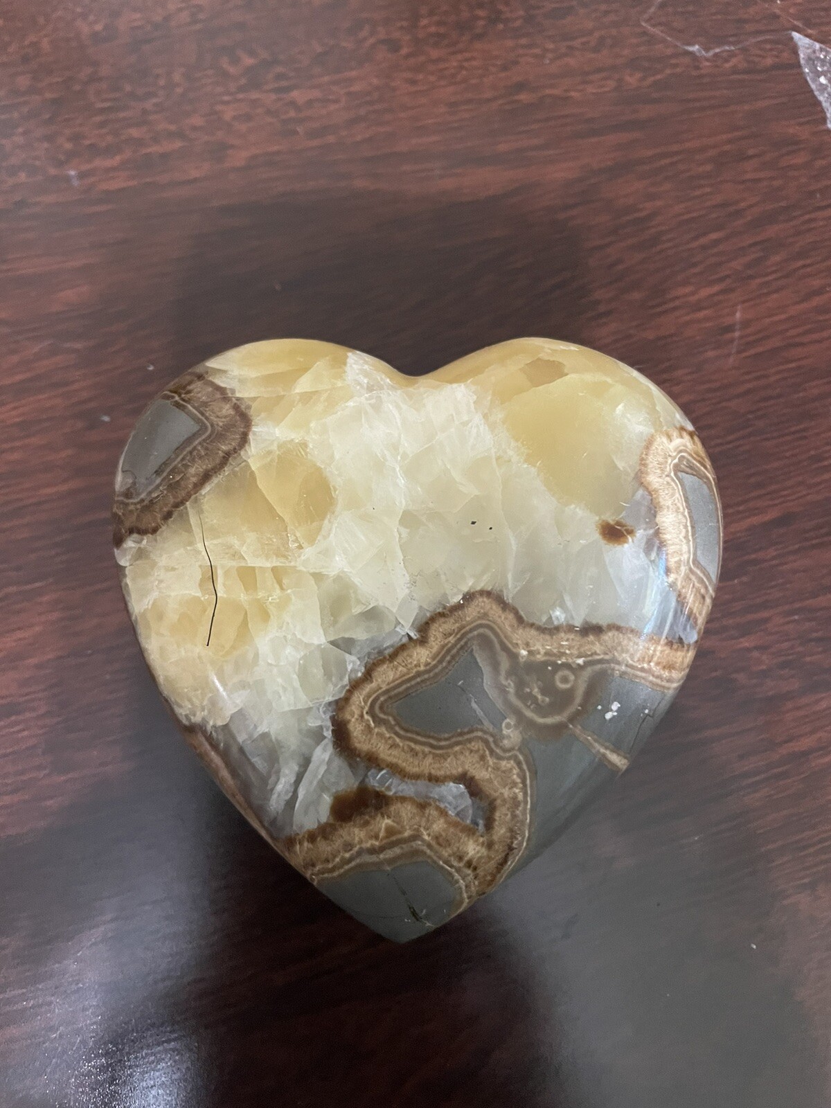 Crazy Lace Agate Solid Heart Carving Beautiful Veining – Valentines