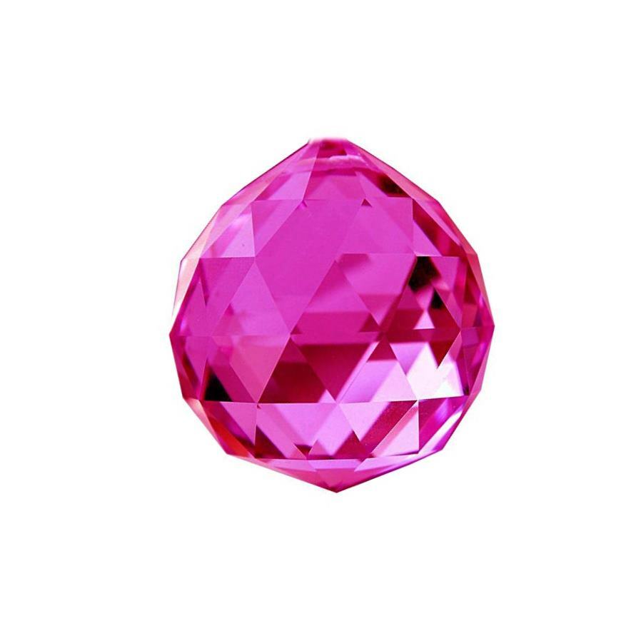 Faceted Glass Crystal Ball Prism Pendant Suncatcher Feng Shui ( 40 mm )