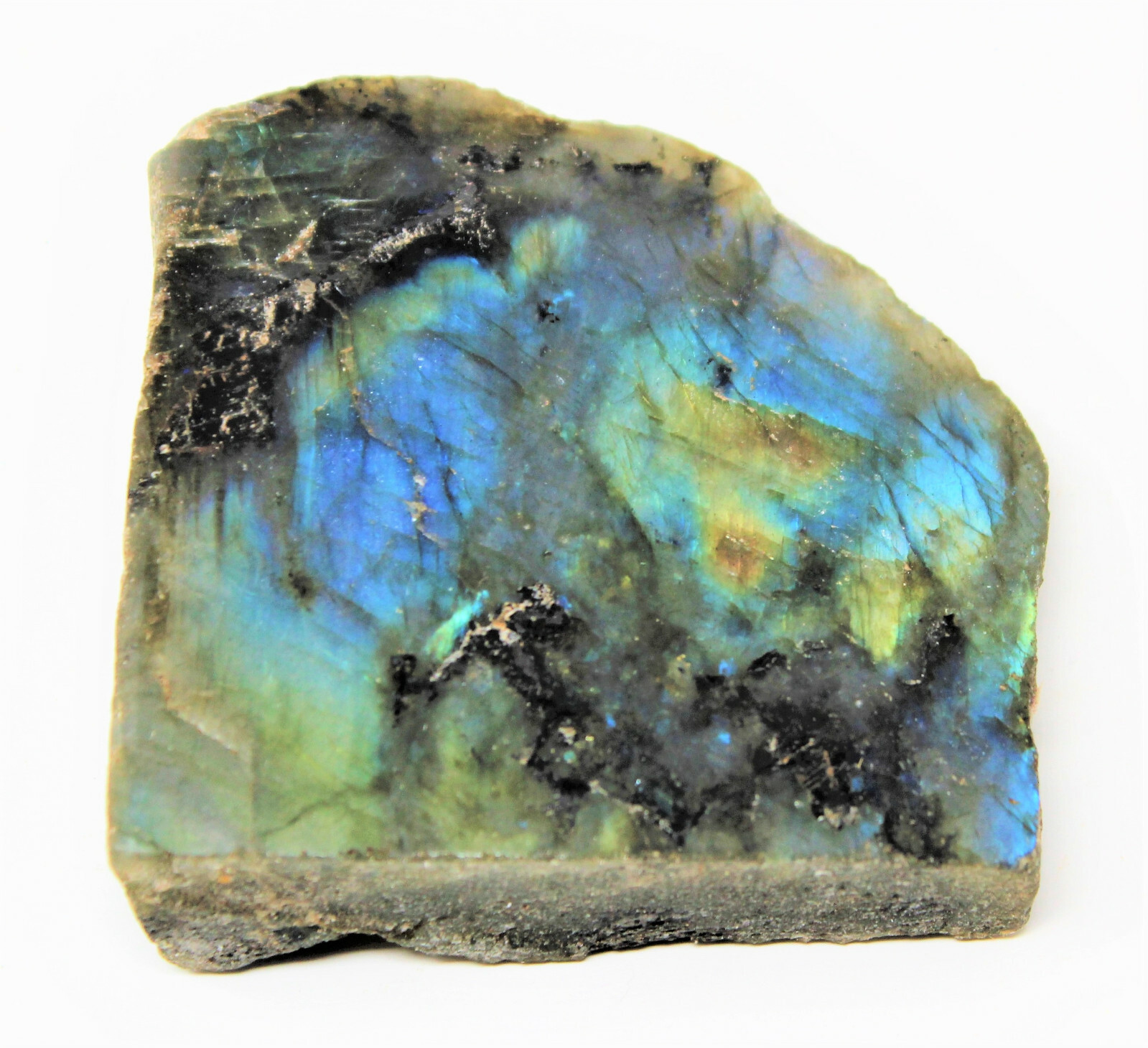 Natural Labradorite Slabs 1.5-2″ (High Flash Raw Labradorite Crystal Slices)