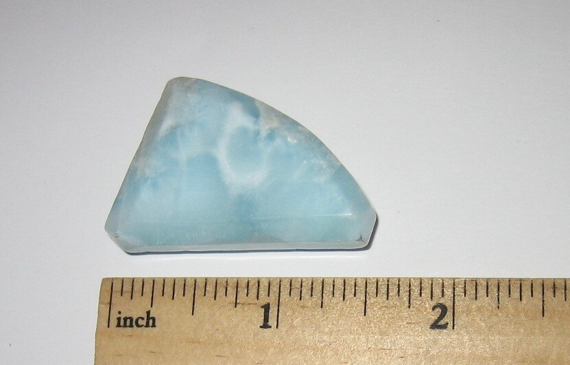 1.55″ TUMBLED POLISHED NATURAL LARIMAR STONE DOMINICAN REPUBLIC ~ 18.7grams *3
