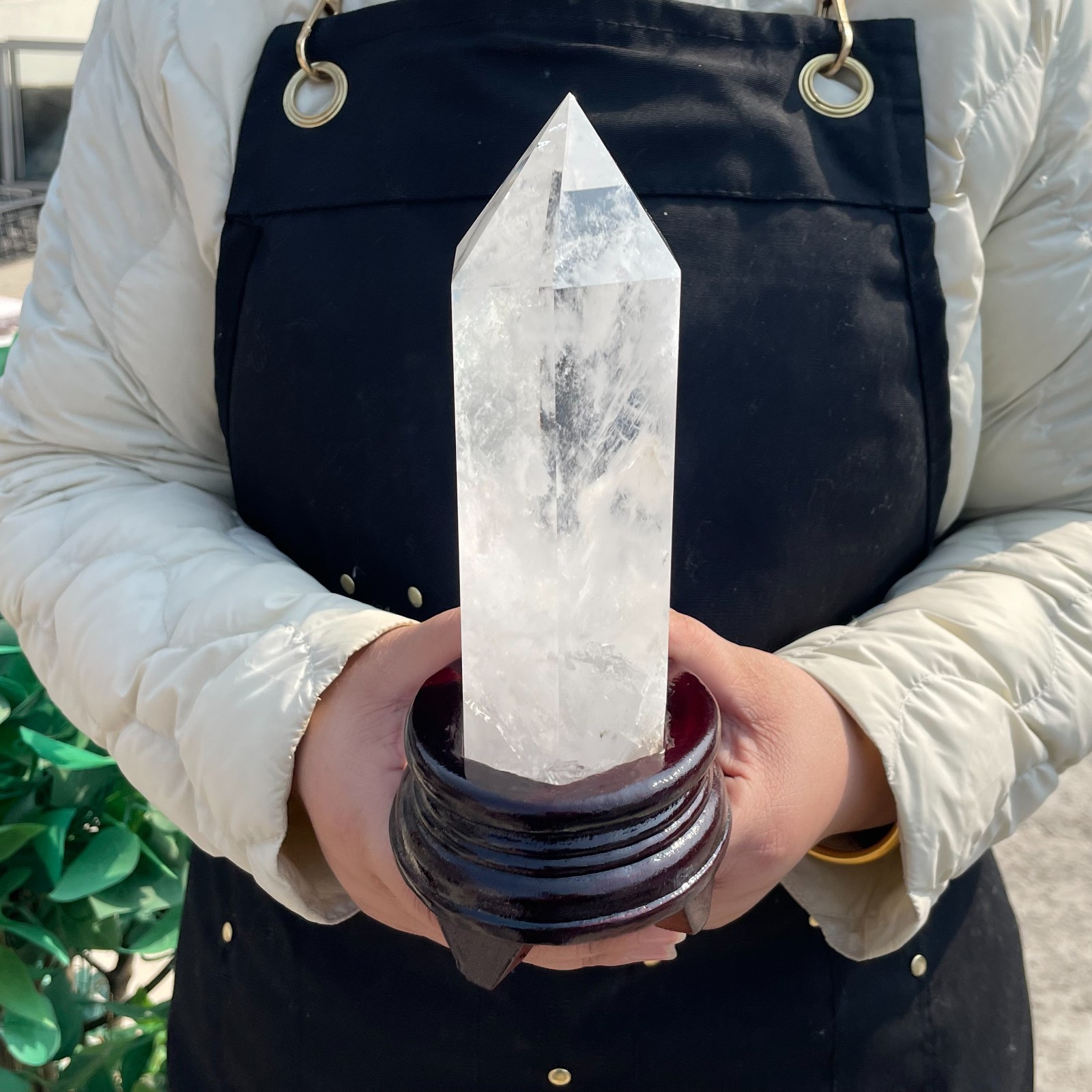 ALL 2.8LB Natural clear quartz Blue needle obelisk crystal point healing G6961