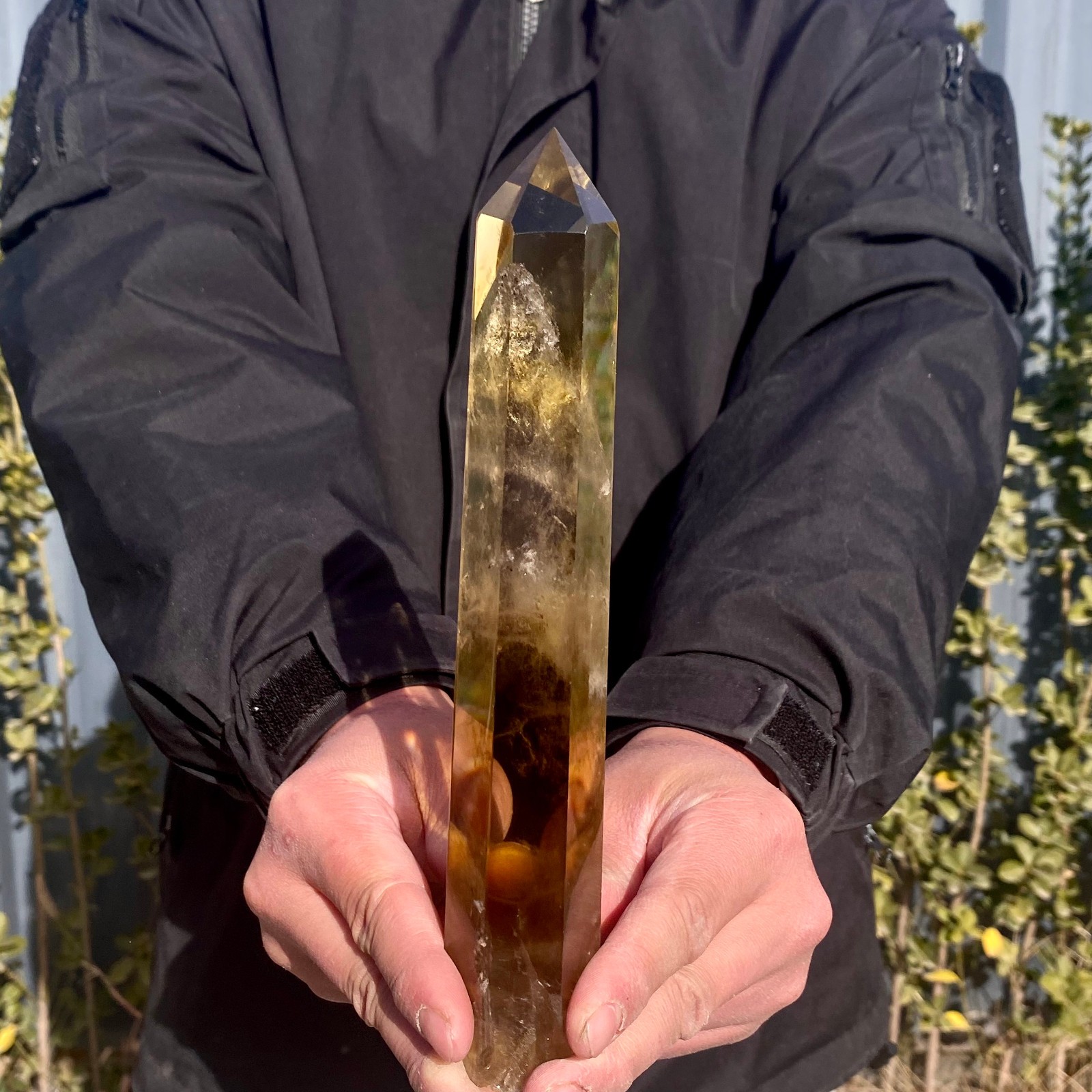 436G Natural Citrine backbone cluster mineral specimen quartz crystal healing