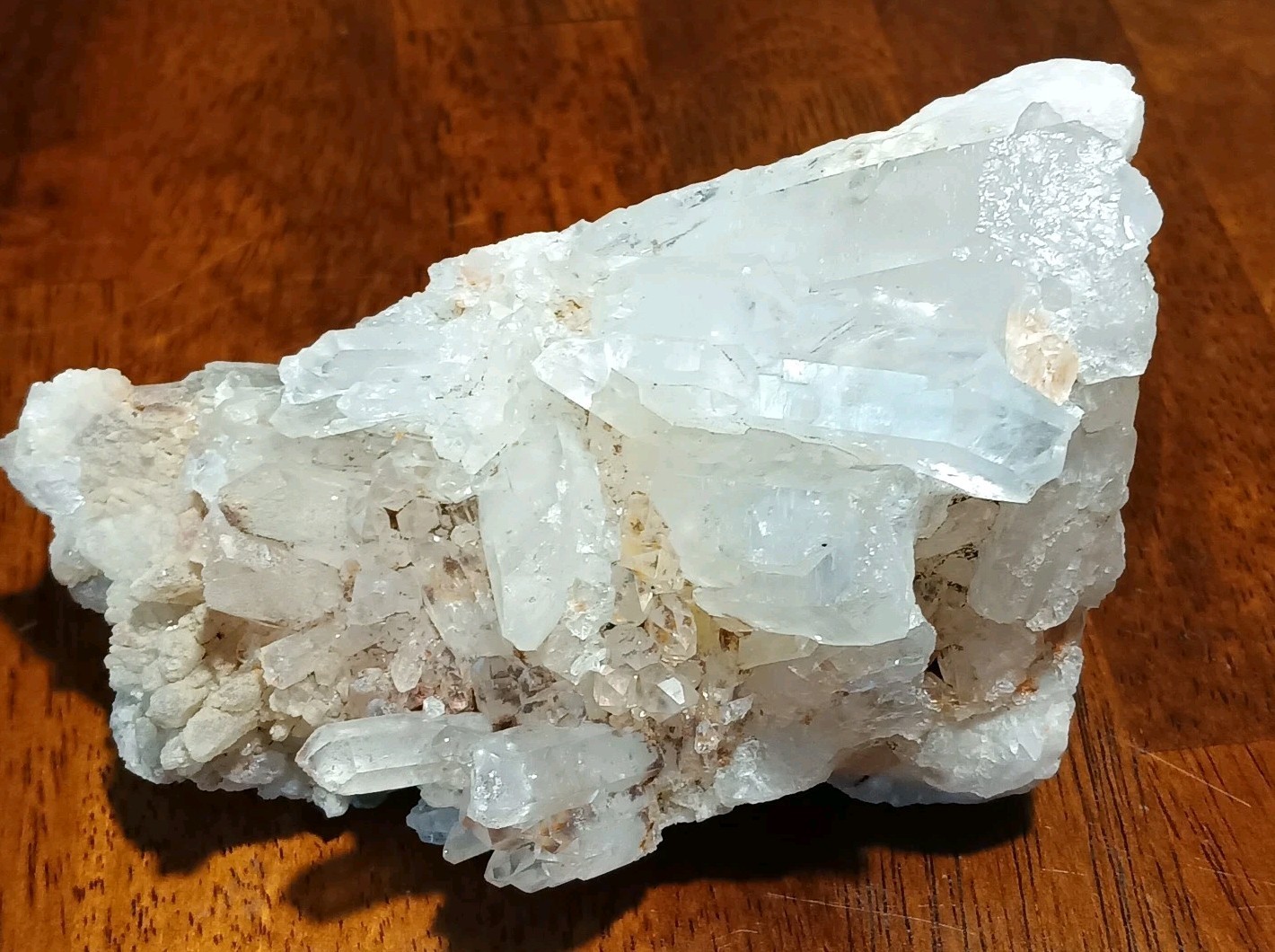 Quartz Crystal Cluster Godzilla Natural Clear Freestanding 1.36 Lbs