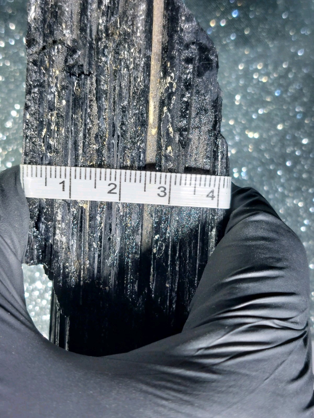 Large Black Tourmaline Raw 301.8g 16.5cm w/ Stand – Powerful Protection Stone