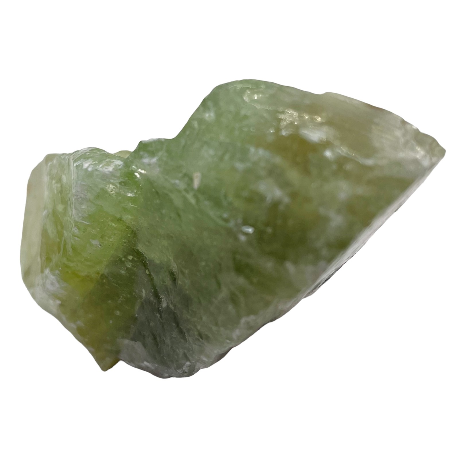 Calcite 84g Rectangular Display Crystal | 50x40x25mm| Green| 1 Display Specimen|