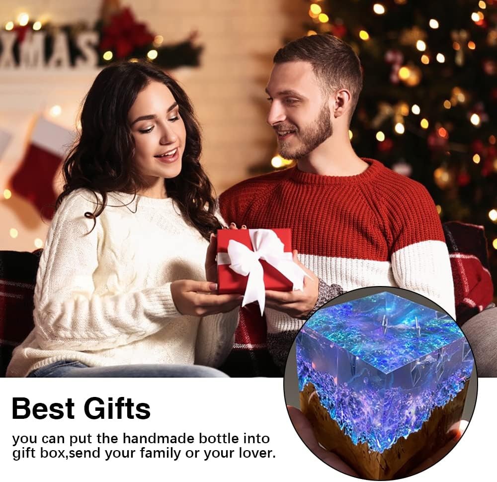 6 Pcs Sphere & Cube Resin Molds – Clear Silicone Epoxy Resin Molds for DIY Seam