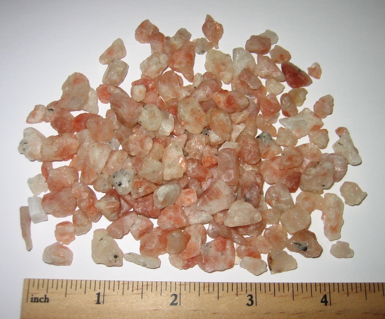 100+ TUMBLED TINY / SMALL NATURAL 0.2″- 0.6″ SUNSTONE CRYSTAL STONES ~ 104.3g *3