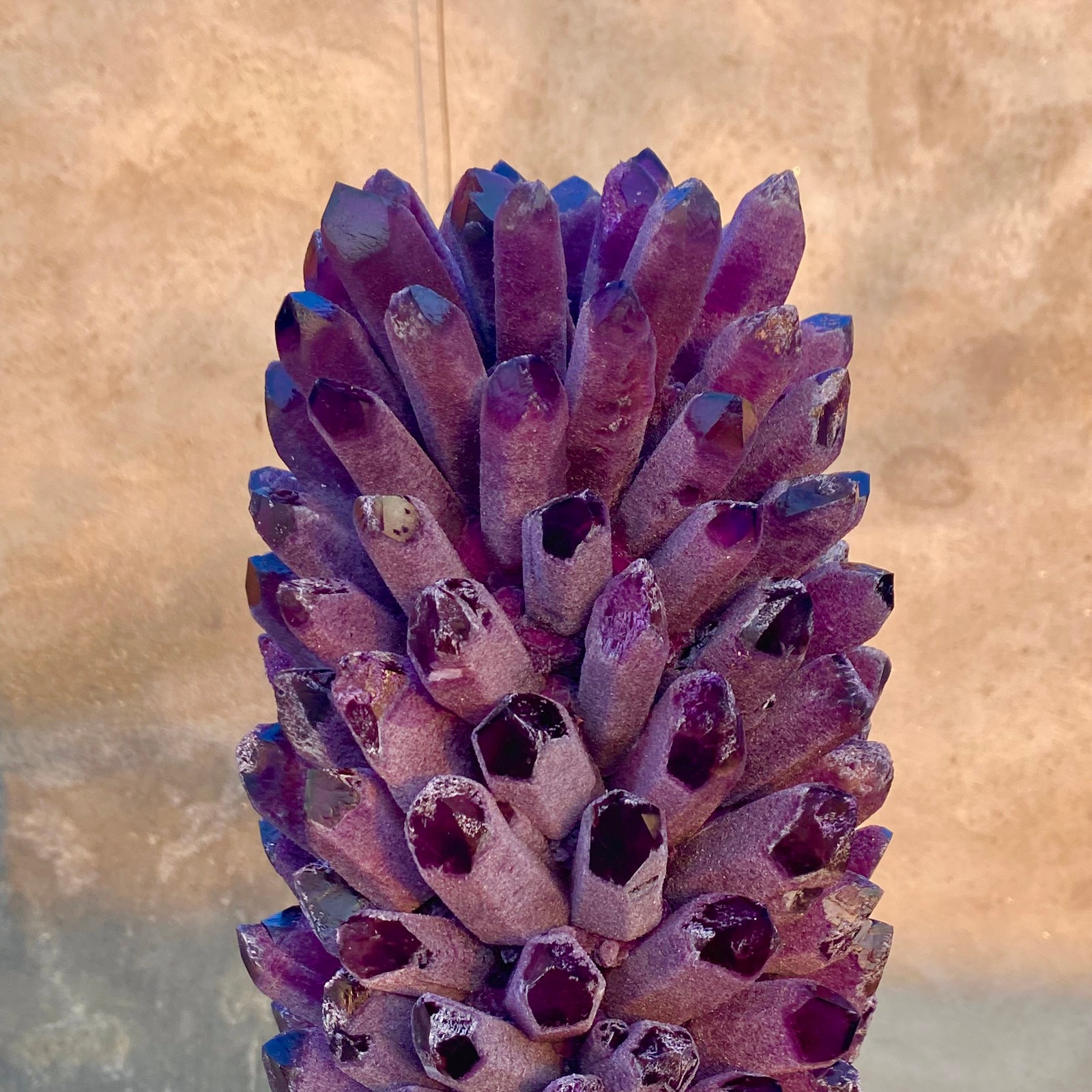 27.88LB New find purple phantom crystal quartz cluster mineral specimen healing