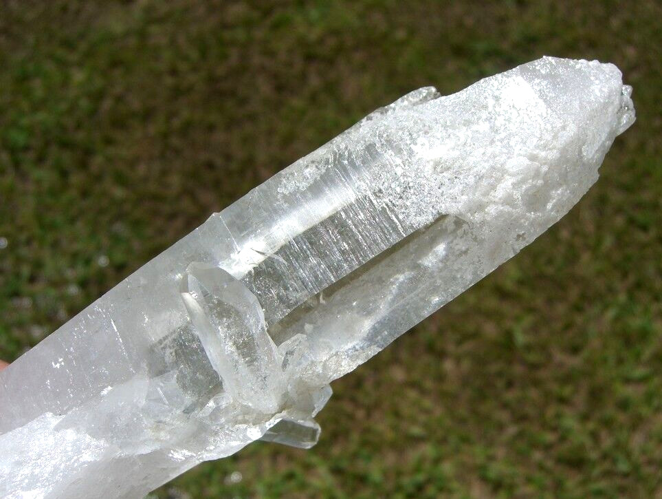 LEMURIAN Laser Quartz Crystal Point a Natural Frosted Beauty and Rare Formation